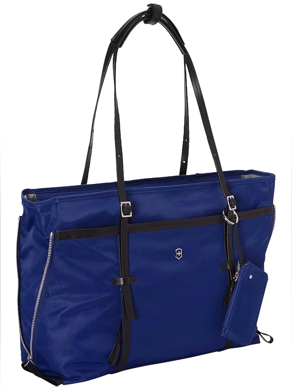 EUC Victorinox Victoria Sage Work Tote Modern Blue & Pink Travel Laptop Bag